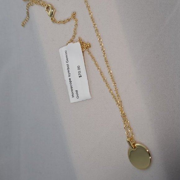 Gold-plated Horoscope (Gemini) Pendant with Chain (8) - Picture 2 of 4
